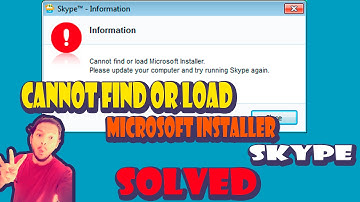 How To Fix SKYPE Error Cannot Find Or Load Microsoft Installer 2017 ! RUDE DUDE RAHUL l