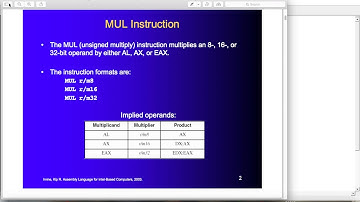 2.How to multiply two numbers in Assembly Language.