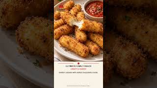 AIR FRYER MOZZARELLA STICKS 🧀 #AirFryerSnacks #MozzarellaSticks #FamilyRecipes #CrispyFamilyTable
