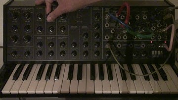 Korg MS-20 wobble loop with ESP self-trigging 2 #korgms20