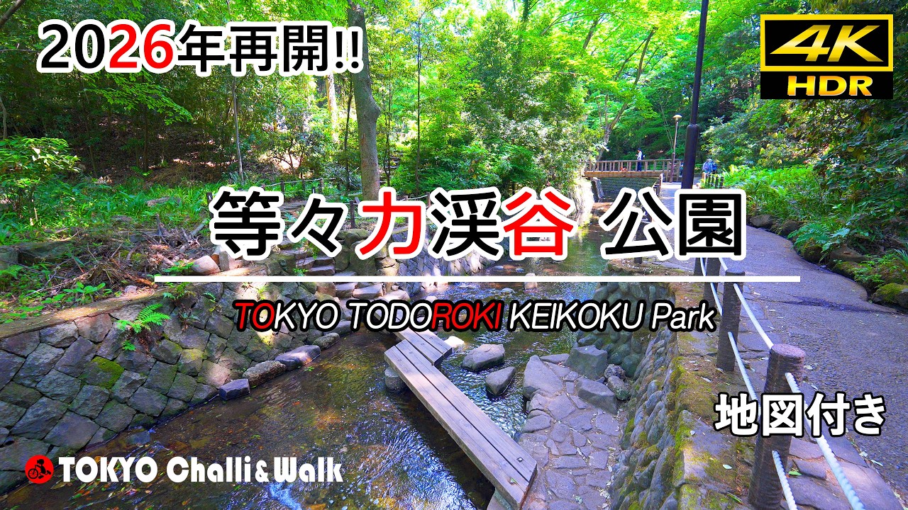 2026年園路通行再開! 等々力渓谷を散策/4K HDR