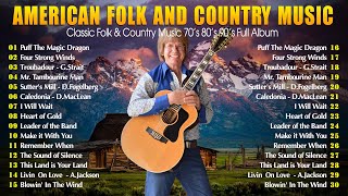 American Folk Songs  Classic Folk & Country Music 70's 80's 90's Full Album  Country Folk Music