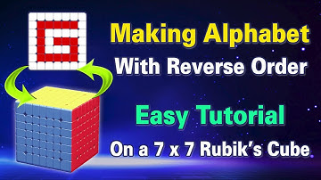 Making Alphabet G in Rubik