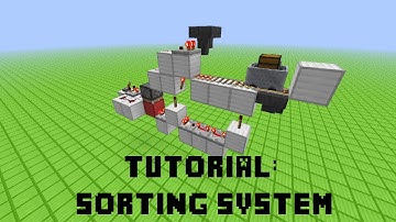 Minecraft - Tutorial; 1 Wide Sorting System