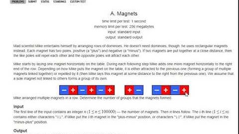 Codeforces 344A Magnets - c++ solution in arabic