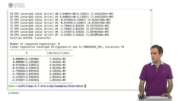 SLEPc : Viewing the solution |  | UPV