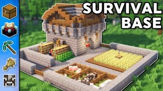 How to build an Ultimate survival base🙀🔥 (MINECRAFT) #trendingvideo #minecraft