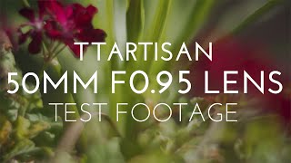 TTArtisan 50mm F0.95 Lens Test Footage - Sony A7SIII + A7III