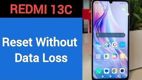 How to reset without data loss, Redmi 13c me reset kaise karen Bina data loss