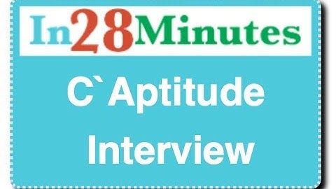 C Aptitude Interview Questions : with 100 Puzzles