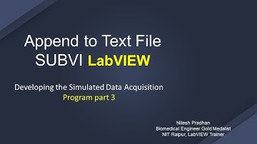 Append to text File ( Developing the Simulated Data Acquisition Program part 3 )