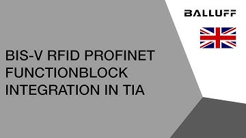 BIS-V RFID Profinet FunctionBlock Integration in TIA