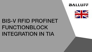 BIS-V RFID Profinet FunctionBlock Integration in TIA