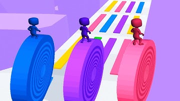 LAYERS ROLL game BEST SCORE GAME 🌈🍭💜 Gameplay All Levels Walkthrough iOS, Android New Game 3D