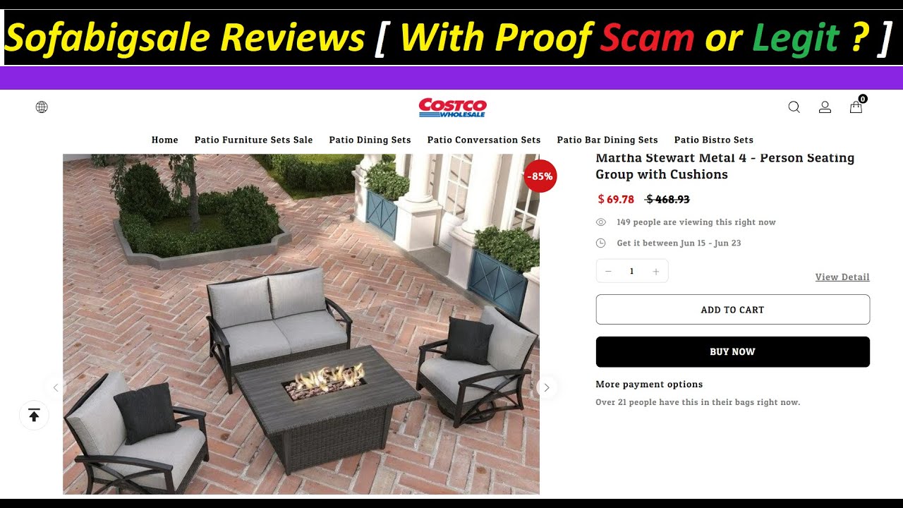 Sofabigsale Reviews [ With Proof Scam or Legit ? ] ! Sofabigsale