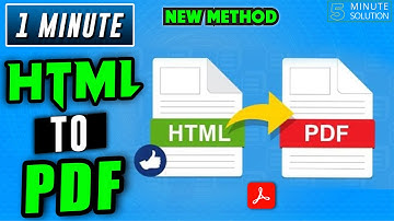 How to convert html to pdf 2025 | Adobe acrobat Tutorial