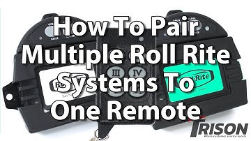 How To Pair Multiple Roll Rite One Touch Systems To One Remote | Trison Tarps