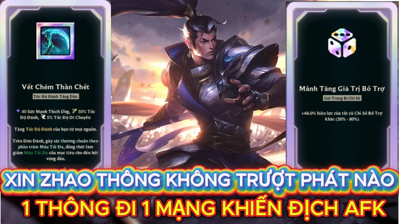Xin Zhao Thông Không Trượt Phát Nào Khiến Set 10k Máu Không Hiểu Vì Sao Lại Nằm Xuống -  Võ Đài