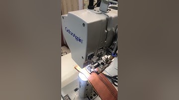 How to use a double needle sewing machine to sew car interiors, sofas, and leather patterns