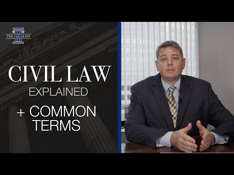 Civil Law Explained + Civil Law Common Vocabulary Terms | #TheLegalist EP02