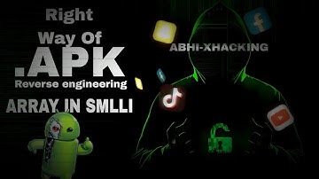 RIGHT WAY OF.APK REVERSE ENGINEERING AND ARRAY IN SMALI (HINDI)