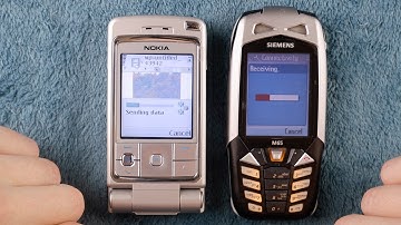IrDA experience with Nokia 6260 & Siemens M65. File transfer from 2004