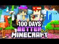 We Survived 100 Days in Better Minecraft Hardcore - Duo Modded.. Here's What Happened