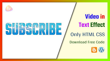 How To Add Video In Text Effect To Your Blogger Website | Video in text effect html css | Tech Vodh
