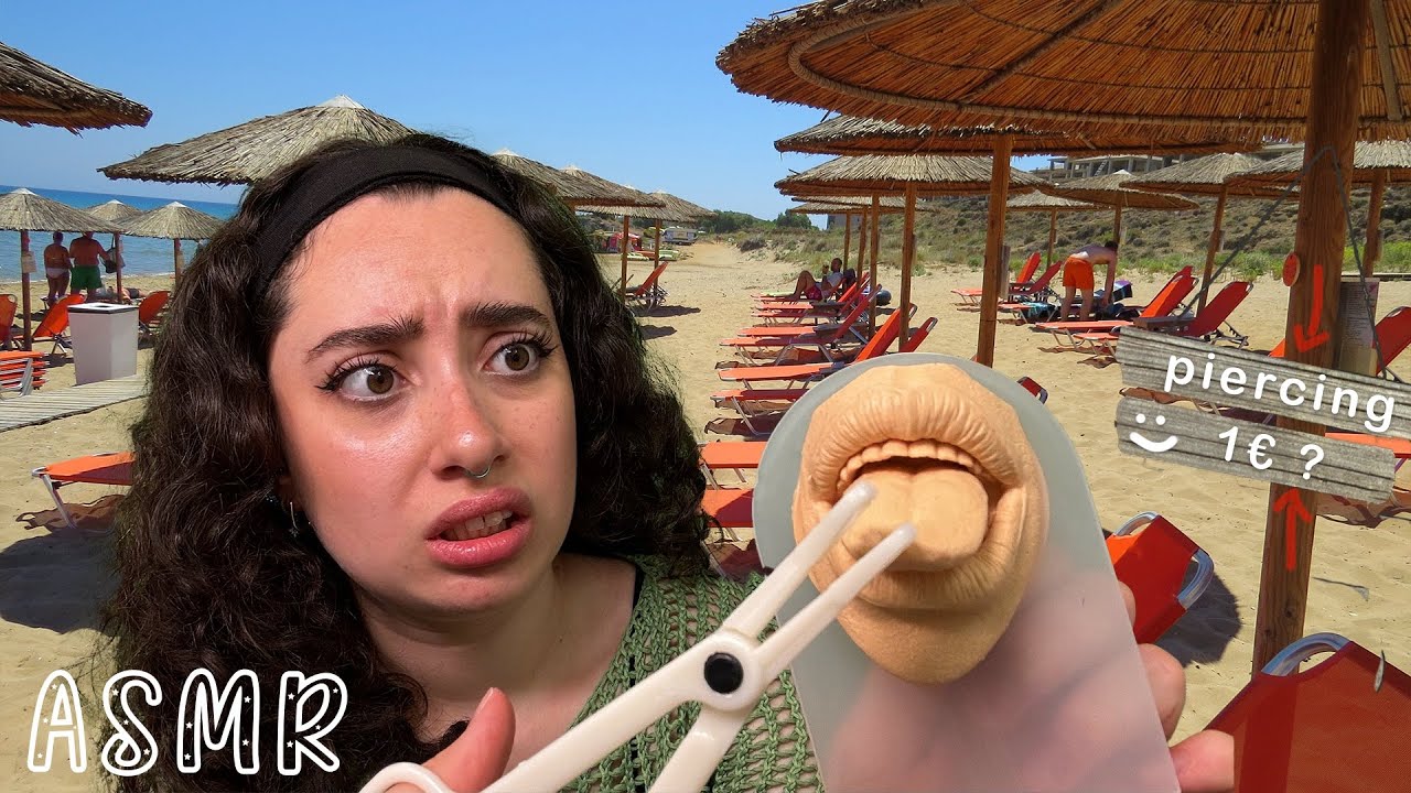 🌙 ASMR FRANÇAIS : POV, UNE DÉBUTANTE TE PERCE LE VISAGE POUR 1€ 🌊 👅(ça tourne mal...)