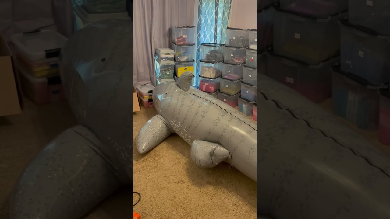 Very Stuck And Restricted Inside A Super Soft Double Layered IW Shark Suit 