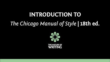 Introduction | Chicago Manual of Style | 18th Ed.