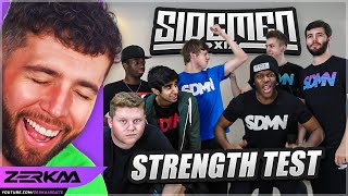 ZERKAA REACTS TO SIDEMEN STRENGTH CHALLENGE