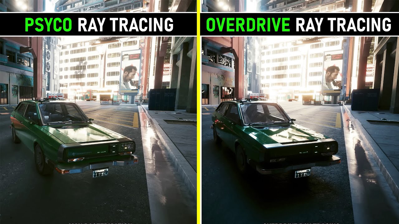 Cyberpunk 2077 RTX Overdrive Mode vs Original Ray Tracing Psycho 4K Ultra  Early Graphics Comparison 