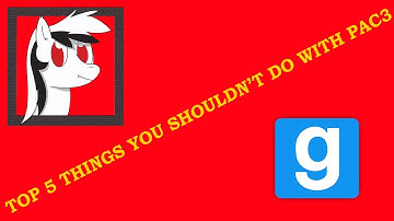 5 Things YOU SHOULDN