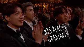 BTS' Reactions at the Grammys