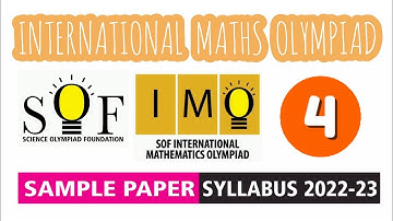 IMO Maths Olympiad Class 4 Sample Paper 2022-23