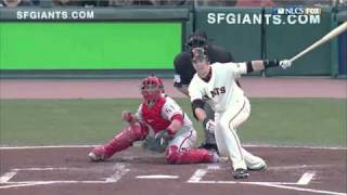 2010/10/20 Posey's RBI single