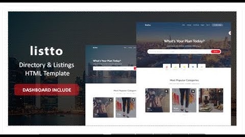 Listto - Directory Listing HTML Template | Themeforest Templates