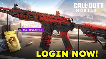 HOW TO UNLOCK M4 - RED ACTION IN COD MOBILE