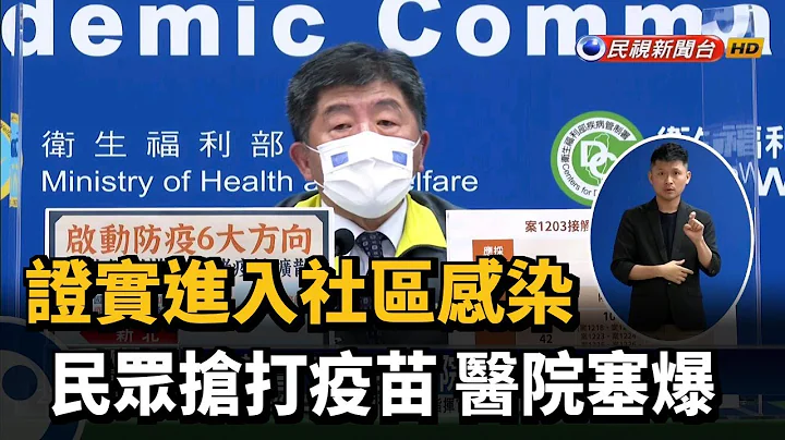 證實進入社區感染 民眾搶打疫苗 醫院塞爆－民視新聞 - 天天要聞
