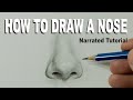 Drawing Realistic Nose with Graphite Pencils 🖊️