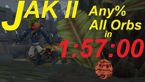Jak II Any% All Orbs Speedrun in 1:57:00 WR