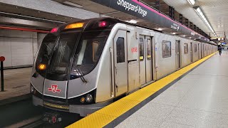 Full ride - Line 4 Sheppard Subway westbound Toronto Rocket (TR) front view