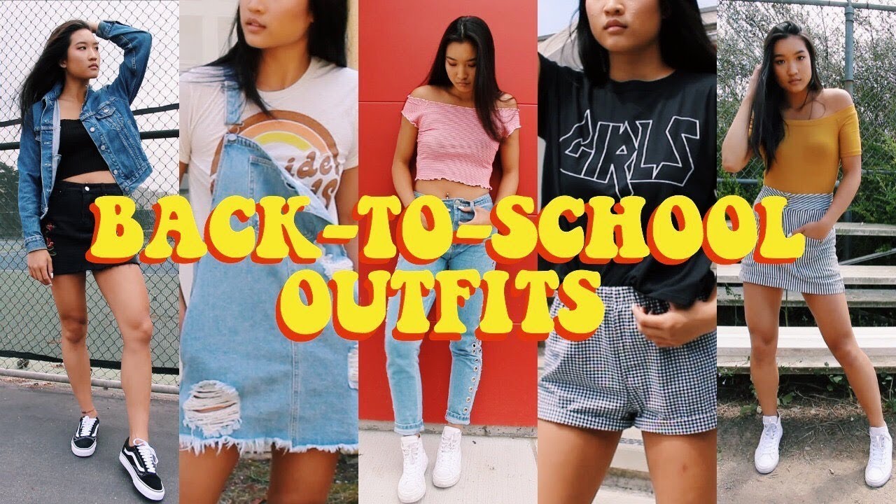 Back To School Outfits 2017 | Kris Hui - YouTube