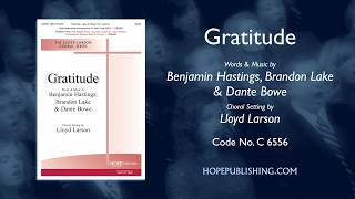 Gratitude - Arr. Lloyd Larson