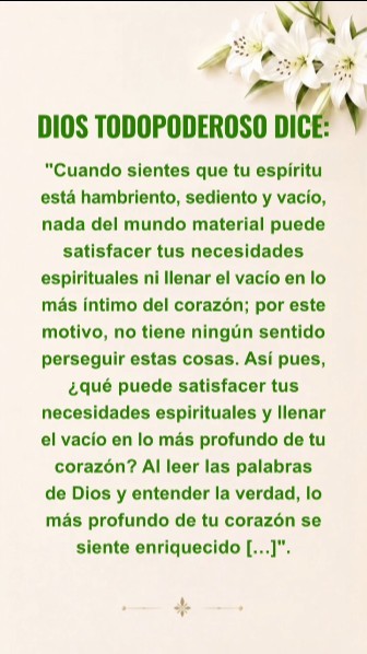Si hoy estás cansado, por favor lee primero este pasaje de las palabras de Dios