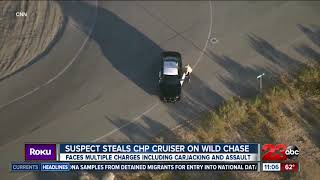 Man steal CHP cruiser on a wild chase