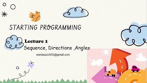 Starting Programming | grade 2 ICT Starter Initial steps| what is agle | what is directions|sequence