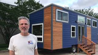 32' Tiny Home on Wheels w/Stand Up Loft & 2 Storage Staircases
