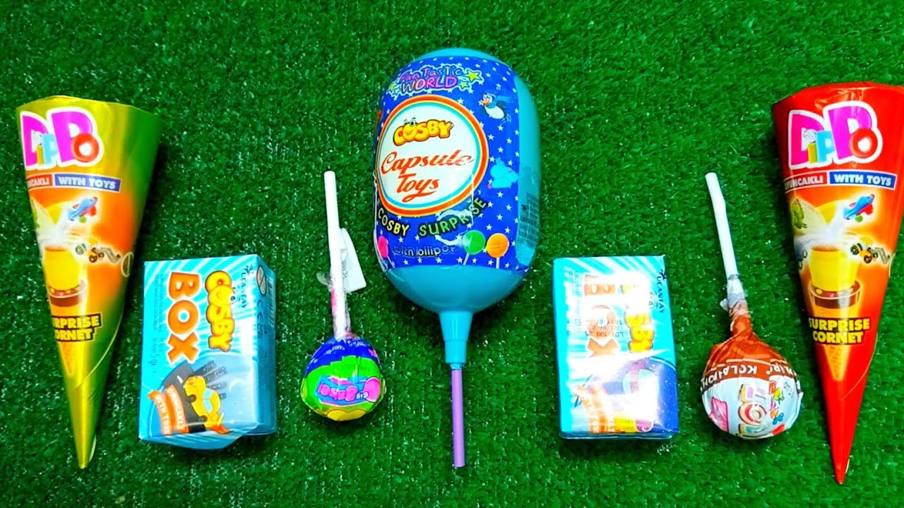 Satisfying video Asmr lollipops candy unboxing video Asmr opening video and chocolate gummy candy